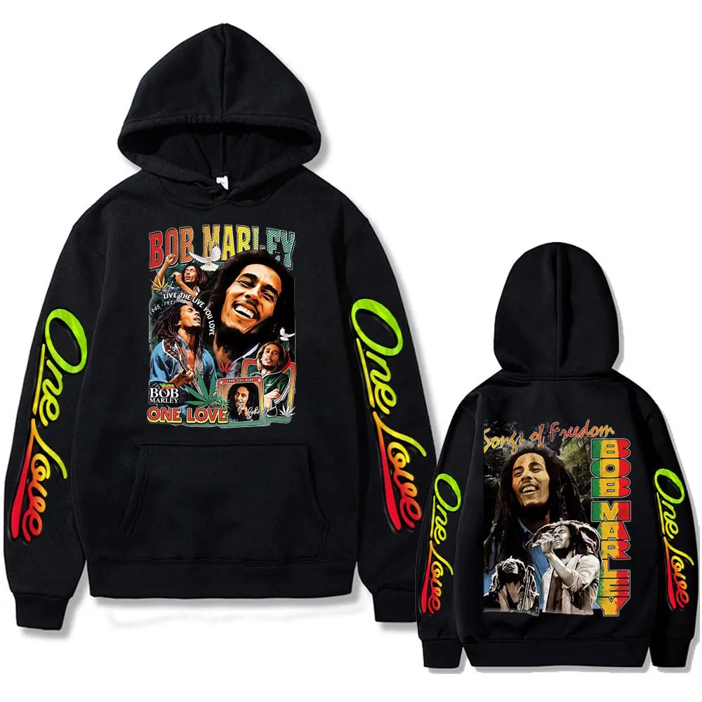 YKRON Bob Marley One Love Oversized Hoodie