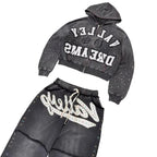 YKRON Valley Dreams Dark Style Oversized Hoodie