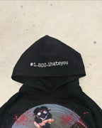 YKRON Harajuku Gothic Oversized Hoodie