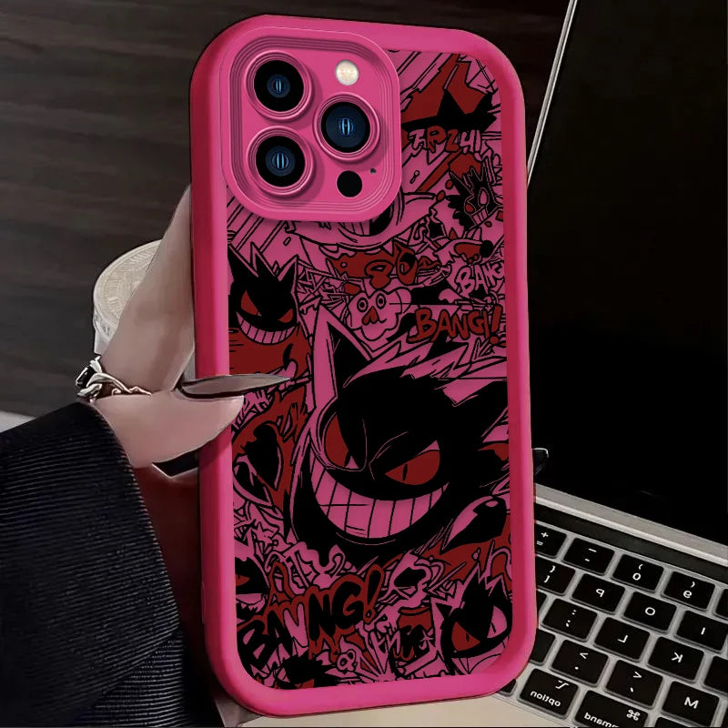 YKRON Pokemon Gengar Graffiti Phone Case