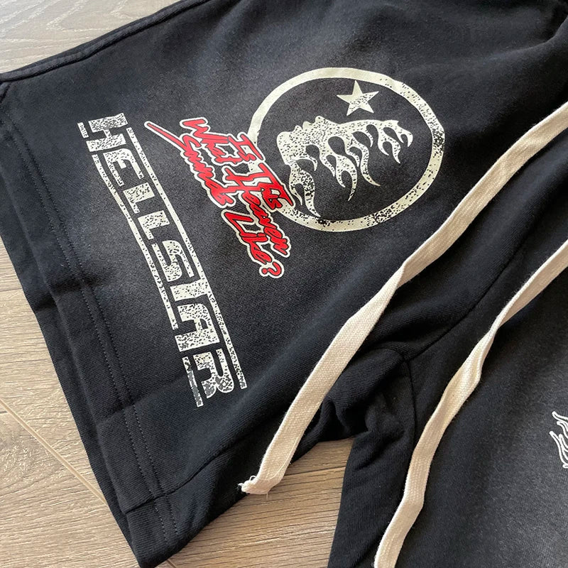 YKRON Hellstar Casual Sports Shorts