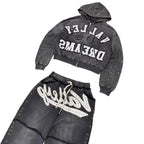 YKRON Valley Dreams Dark Style Oversized Hoodie