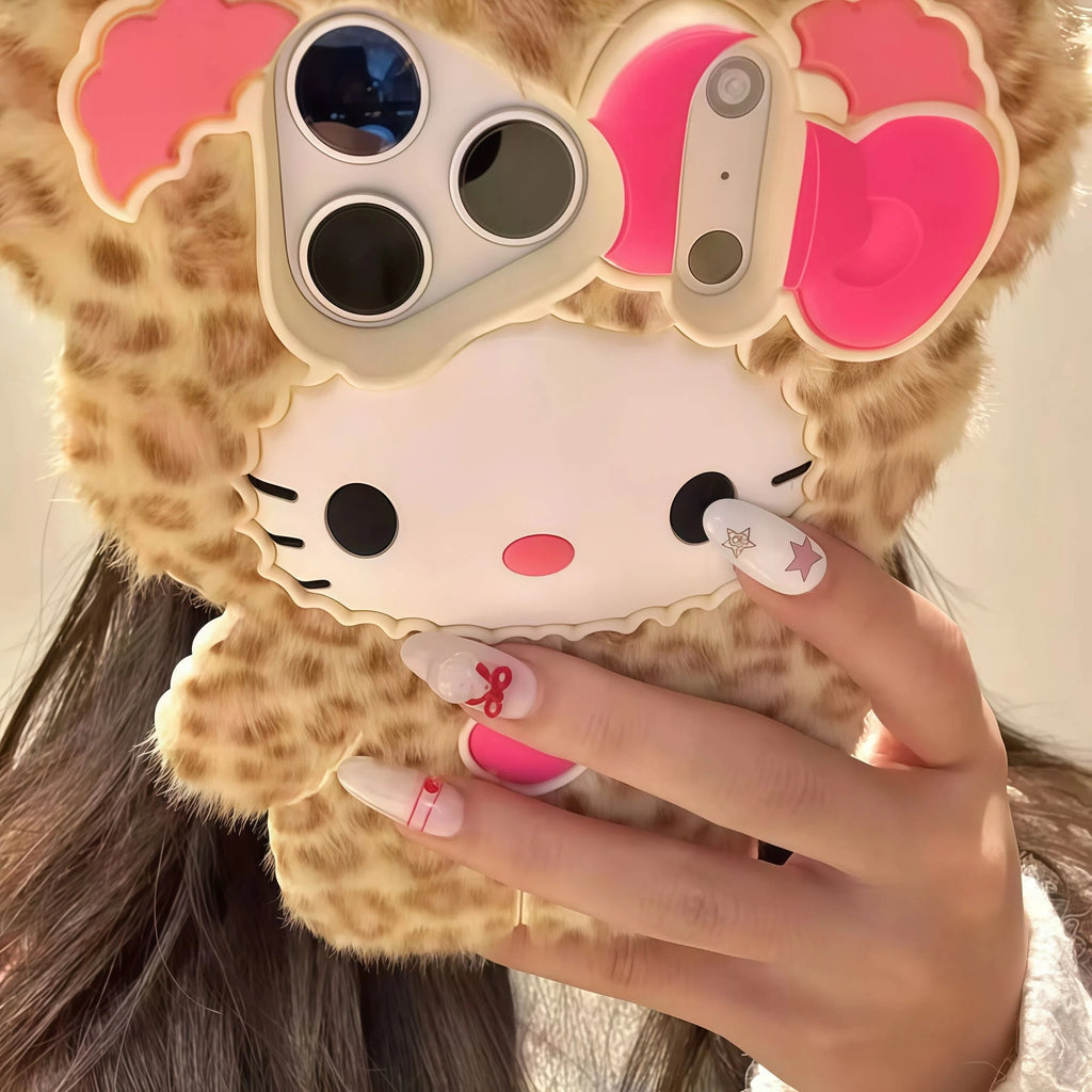 YKRON Hello Kitty Plush Phone Case