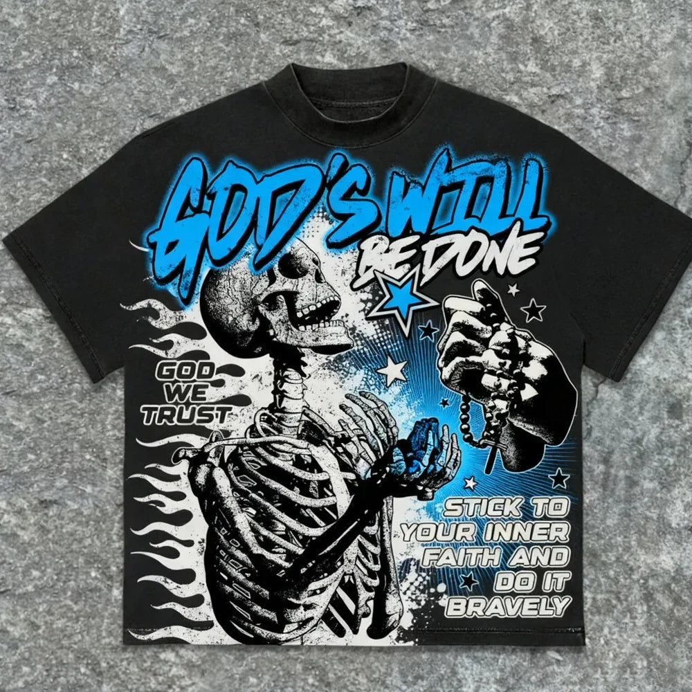 YKRON Harajuku Y2K Oversized Tee