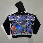 YKRON Vale Cheetah Print Washed Vintage Hoodie
