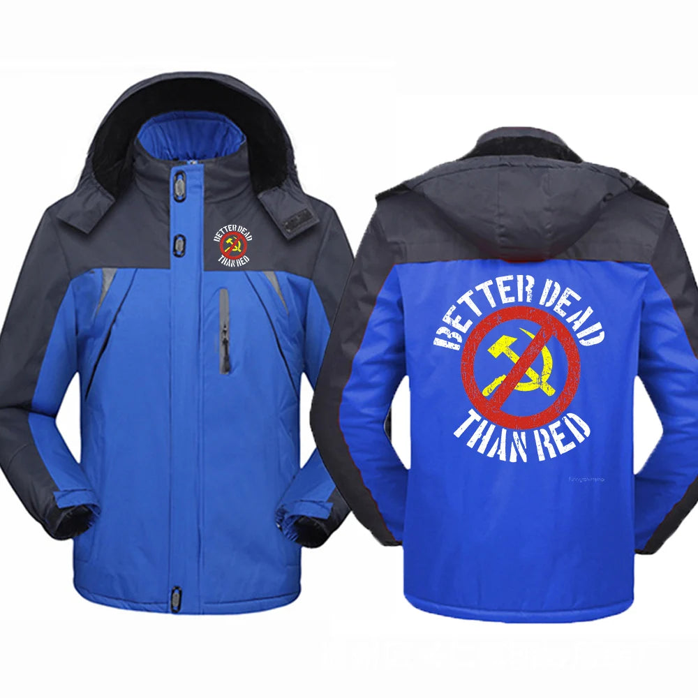 YKRON Better Dead Than Red Windproof Hoodie Jacket