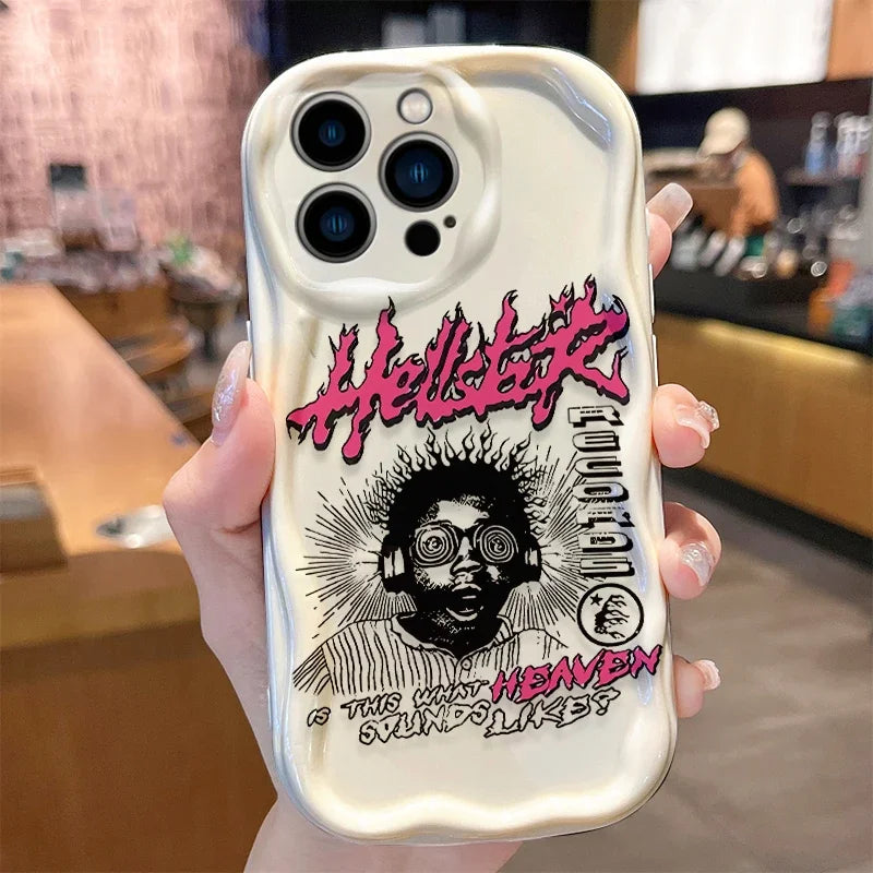 YKRON Hellstar Wave Silicone Phone Case