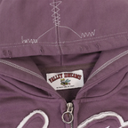 YKRON Vale Retro Embroidery Diamond Zip Hoodie