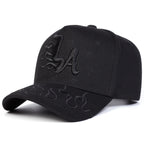 YKRON LA Flame Star Embroidery Cap