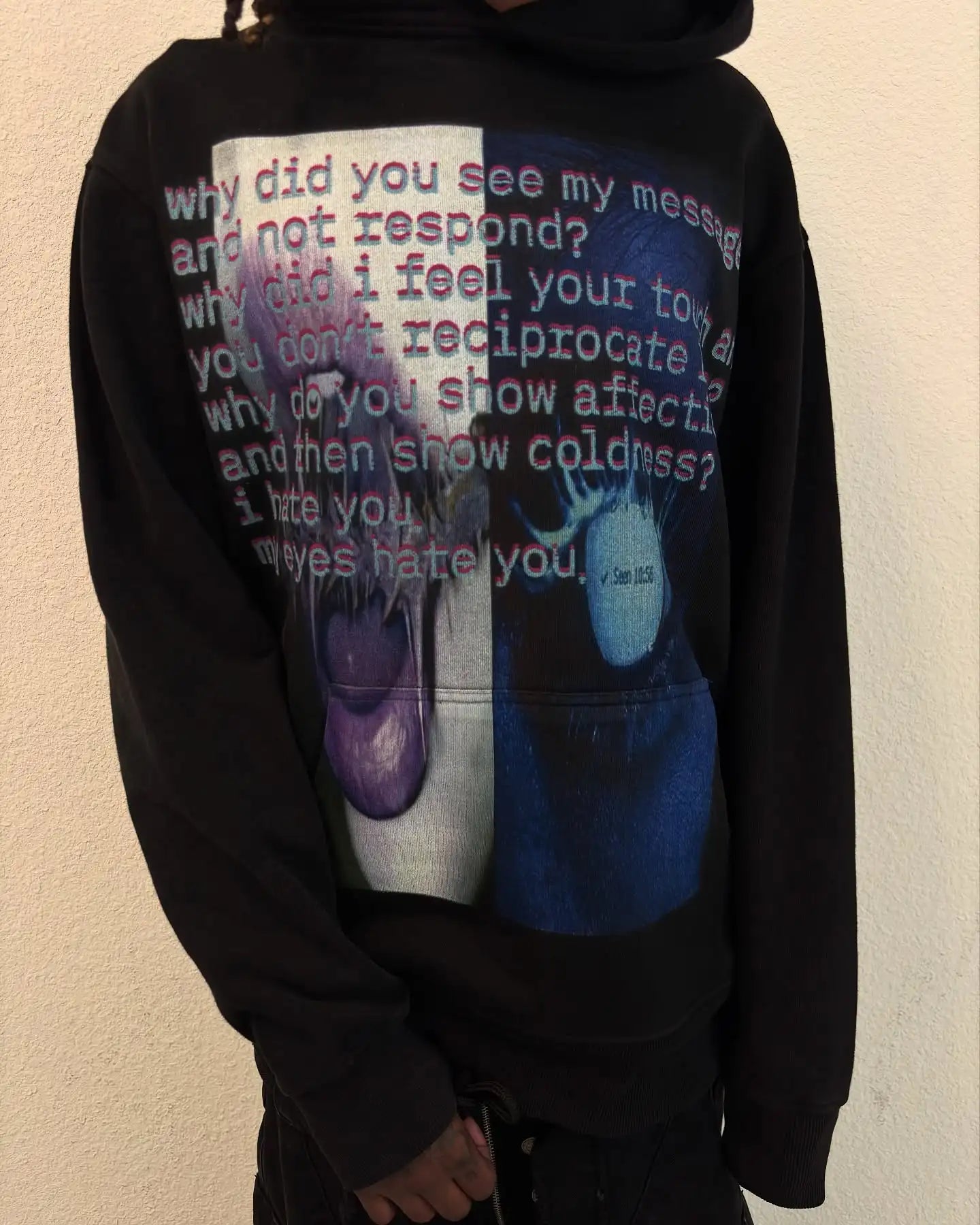 YKRON Harajuku Gothic Oversized Hoodie