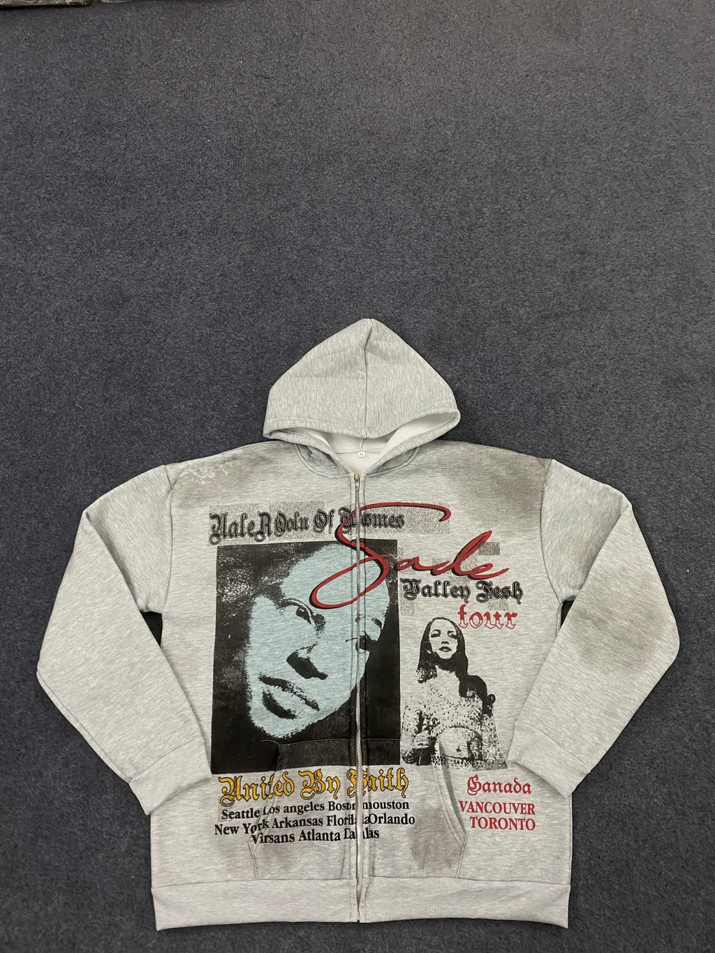 YKRON Y2K Zip-Up Fleece Hoodie