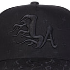 YKRON LA Flame Star Embroidery Cap