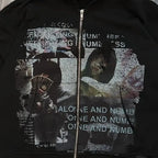 YKRON Harajuku Gothic Oversized Hoodie