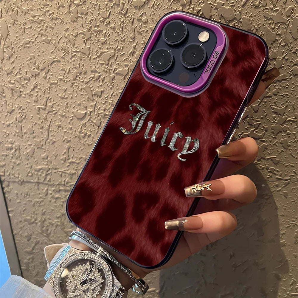 YKRON Juicy Couture Matte Phone Case