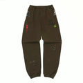 YKRON Hand-Drawn Letter Print Casual Sweatpants