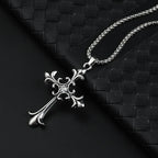 YKRON Retro Gothic Cross Hip Hop Necklace