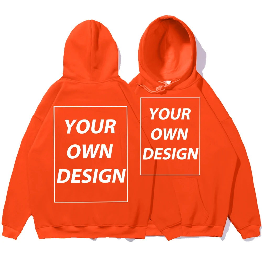 YKRON Custom DIY Print Streetwear Pullover Hoodie