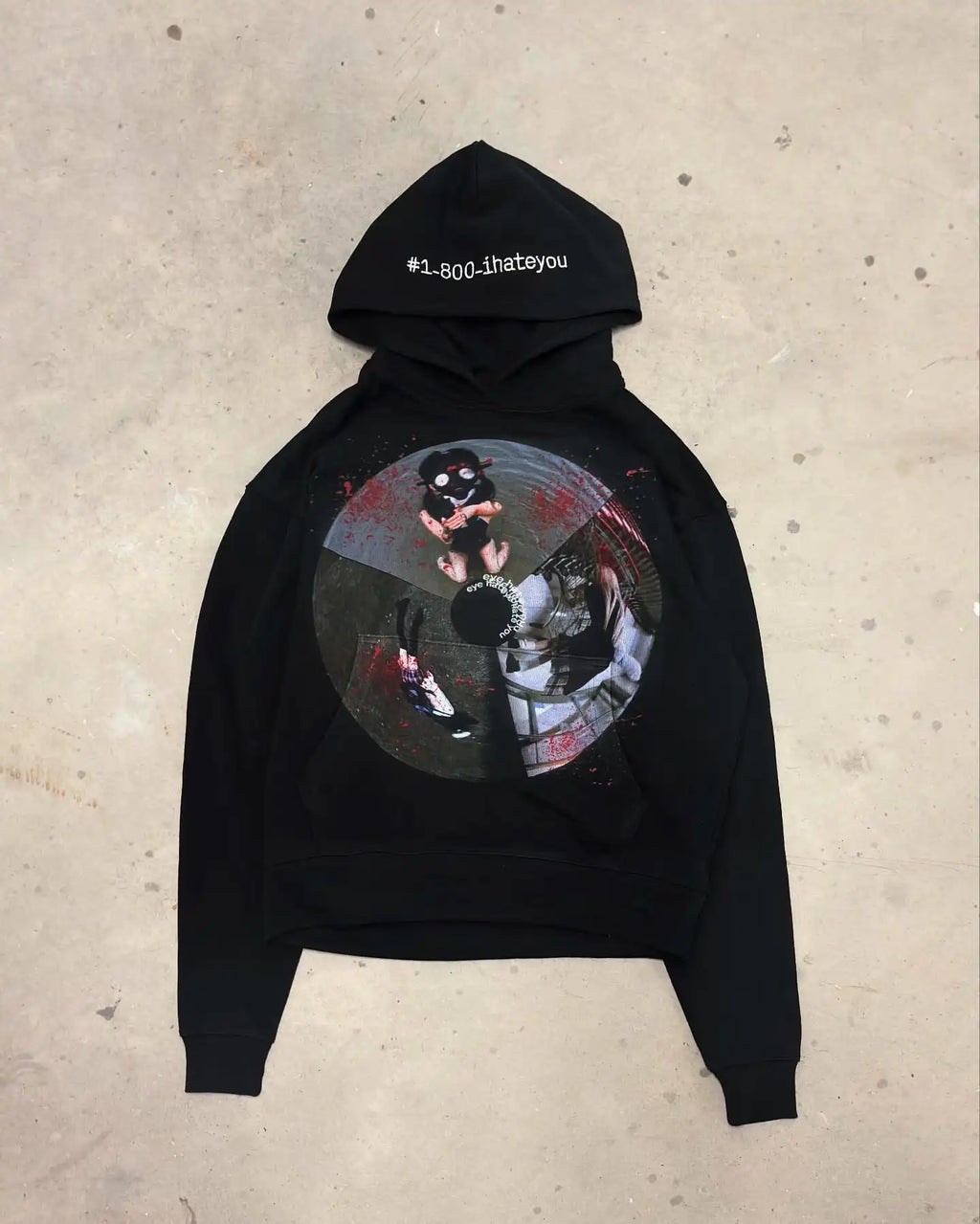 YKRON Harajuku Gothic Oversized Hoodie