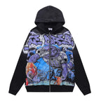 YKRON Vale Cheetah Print Washed Vintage Hoodie