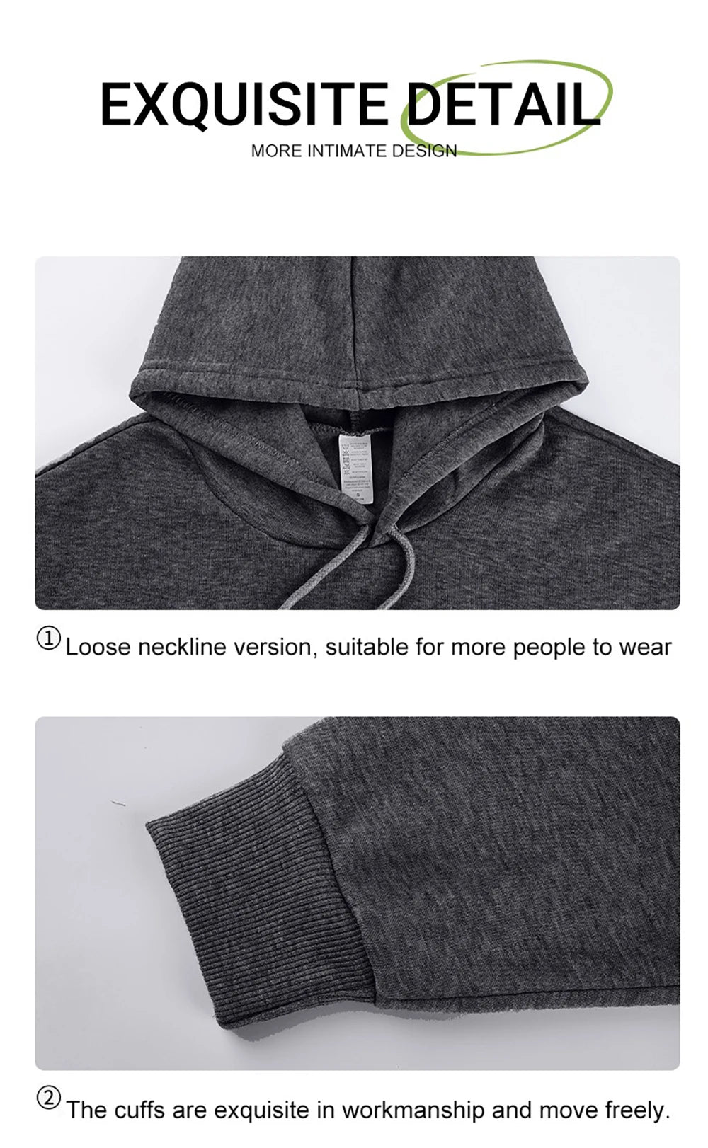 YKRON Custom DIY Print Streetwear Pullover Hoodie