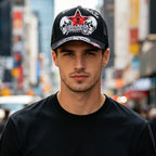 YKRON Punk Skull Crossbones Trucker Cap