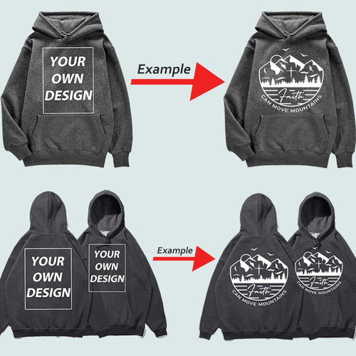 YKRON Custom DIY Print Streetwear Pullover Hoodie