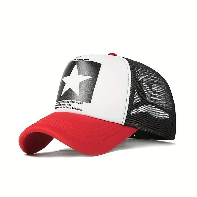 YKRON Five Star Print Dad Hat