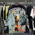 YKRON Rough Play Diamond Long Sleeve Oversized Tee
