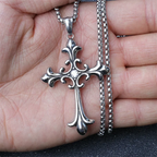 YKRON Retro Gothic Cross Hip Hop Necklace