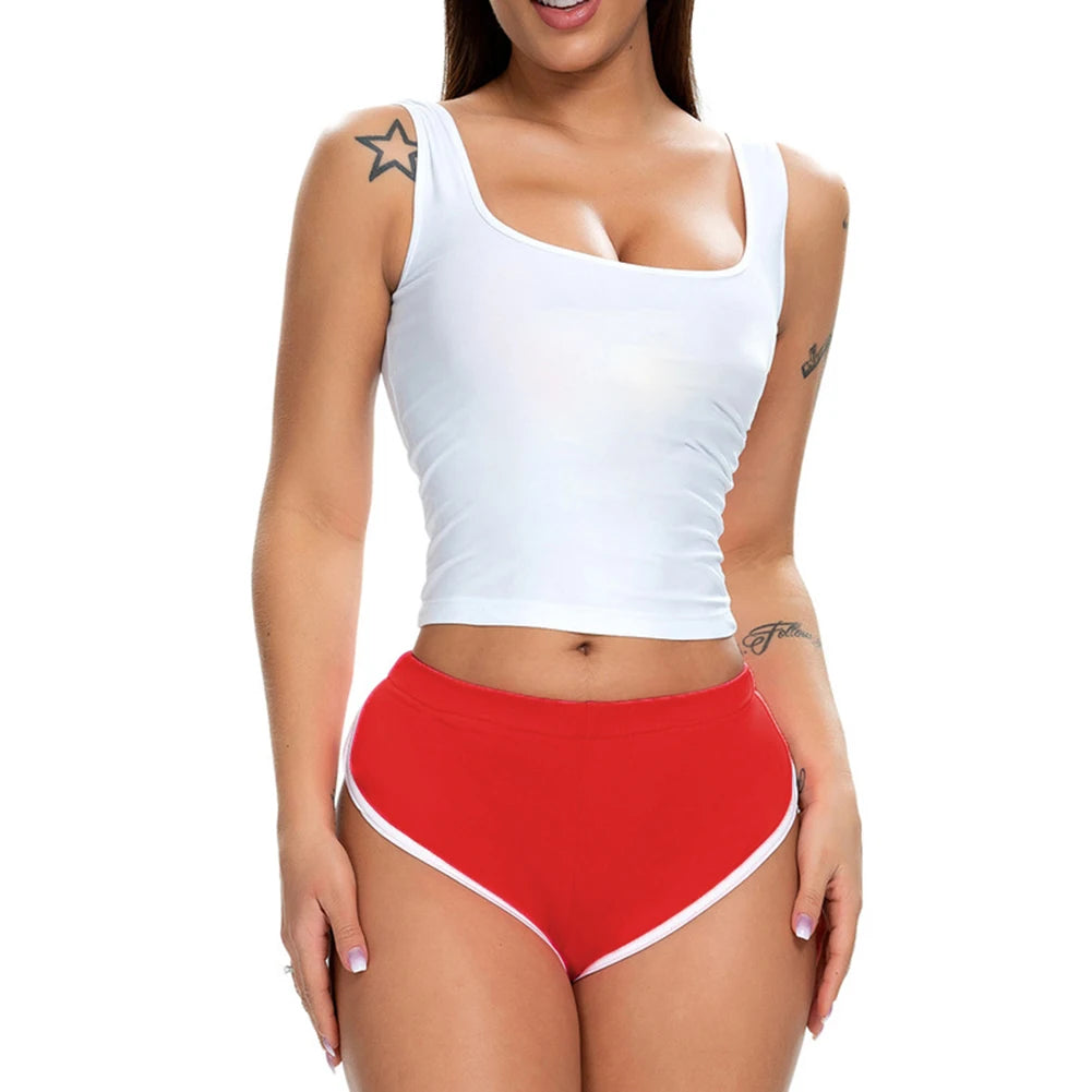 YKRON Women's Casual Stretch Yoga Shorts