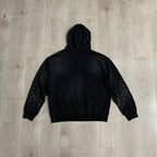 YKRON Vale Washed Ripped Knit Crewneck Sweater