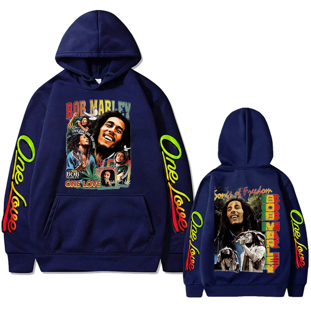 YKRON Bob Marley One Love Oversized Hoodie
