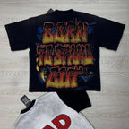 YKRON Rhinestone Diamond Baggy Streetwear Tee