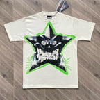 YKRON Hellstar Smiling Star Rhinestone Tee
