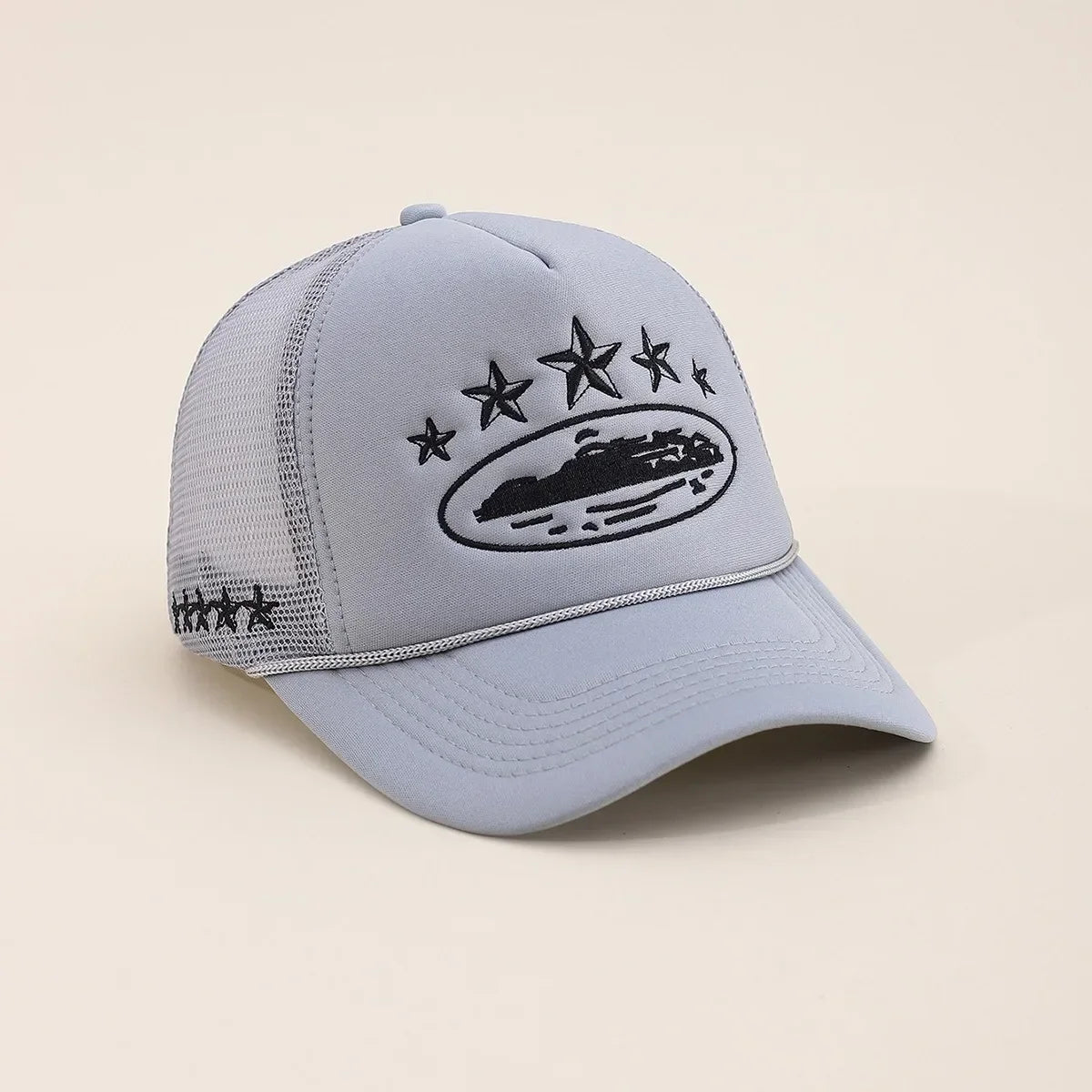 YKRON Embroidered Five Star Trucker Hat