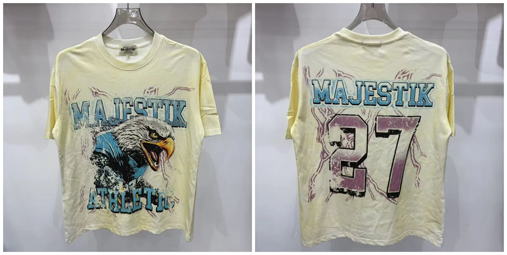 YKRON Majestik Rhinestone Print Hip Hop Tee