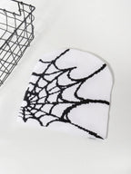 YKRON Spider Web Knit Y2K Beanie
