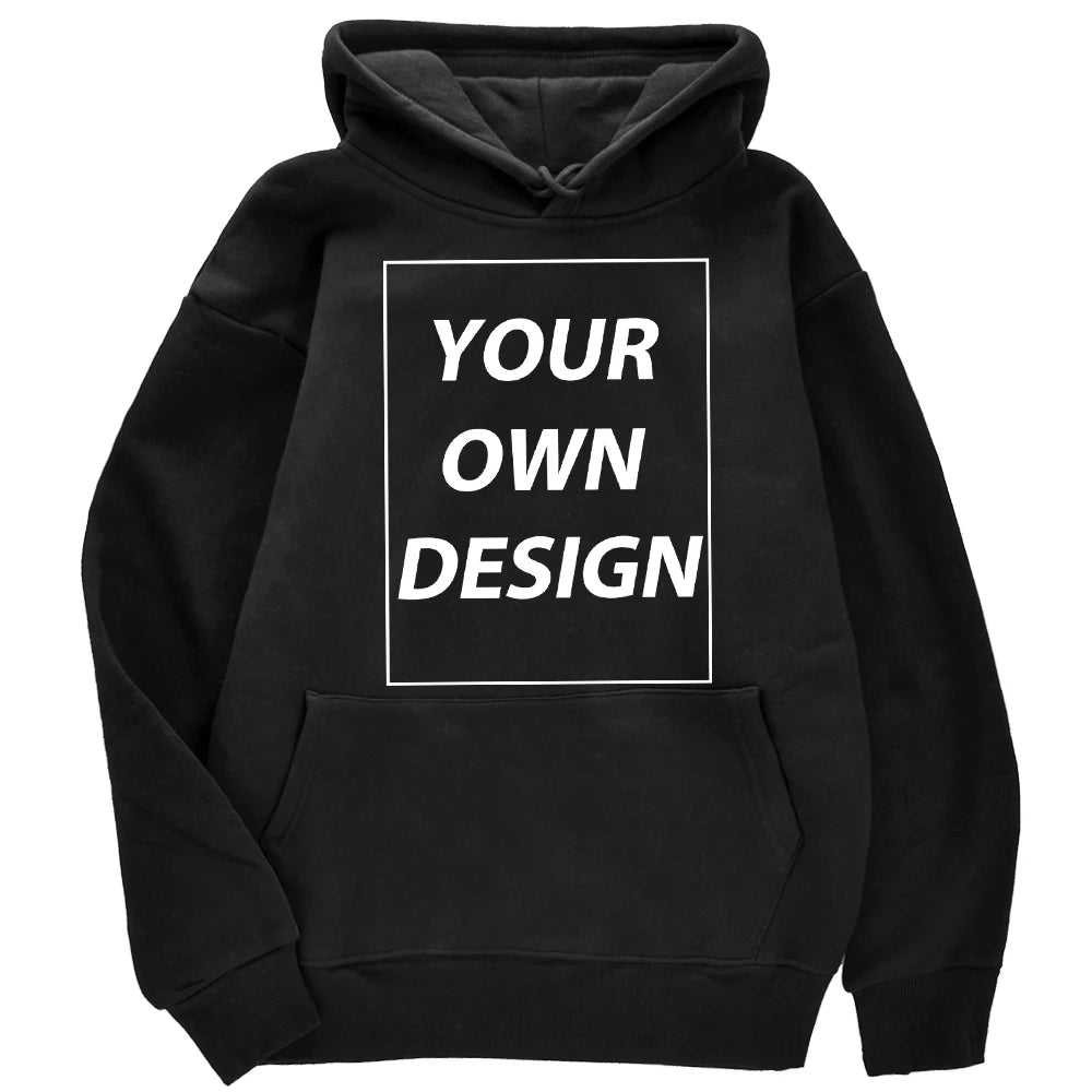 YKRON Custom DIY Print Streetwear Pullover Hoodie