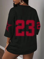 YKRON NO.23 Minimalist Y2K Basketball Jersey Tee