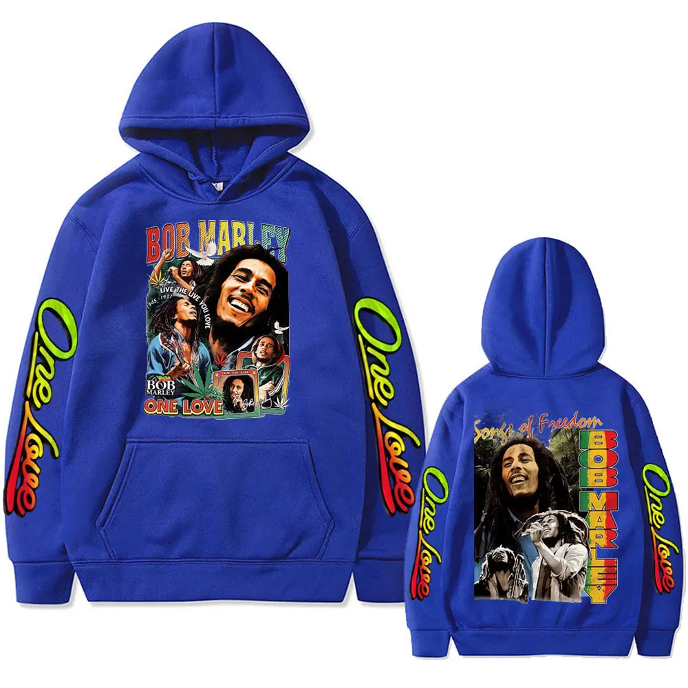 YKRON Bob Marley One Love Oversized Hoodie