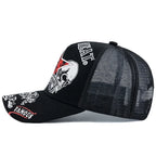 YKRON Punk Skull Crossbones Trucker Cap