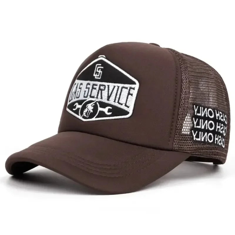 YKRON Embroidered Five Star Trucker Hat