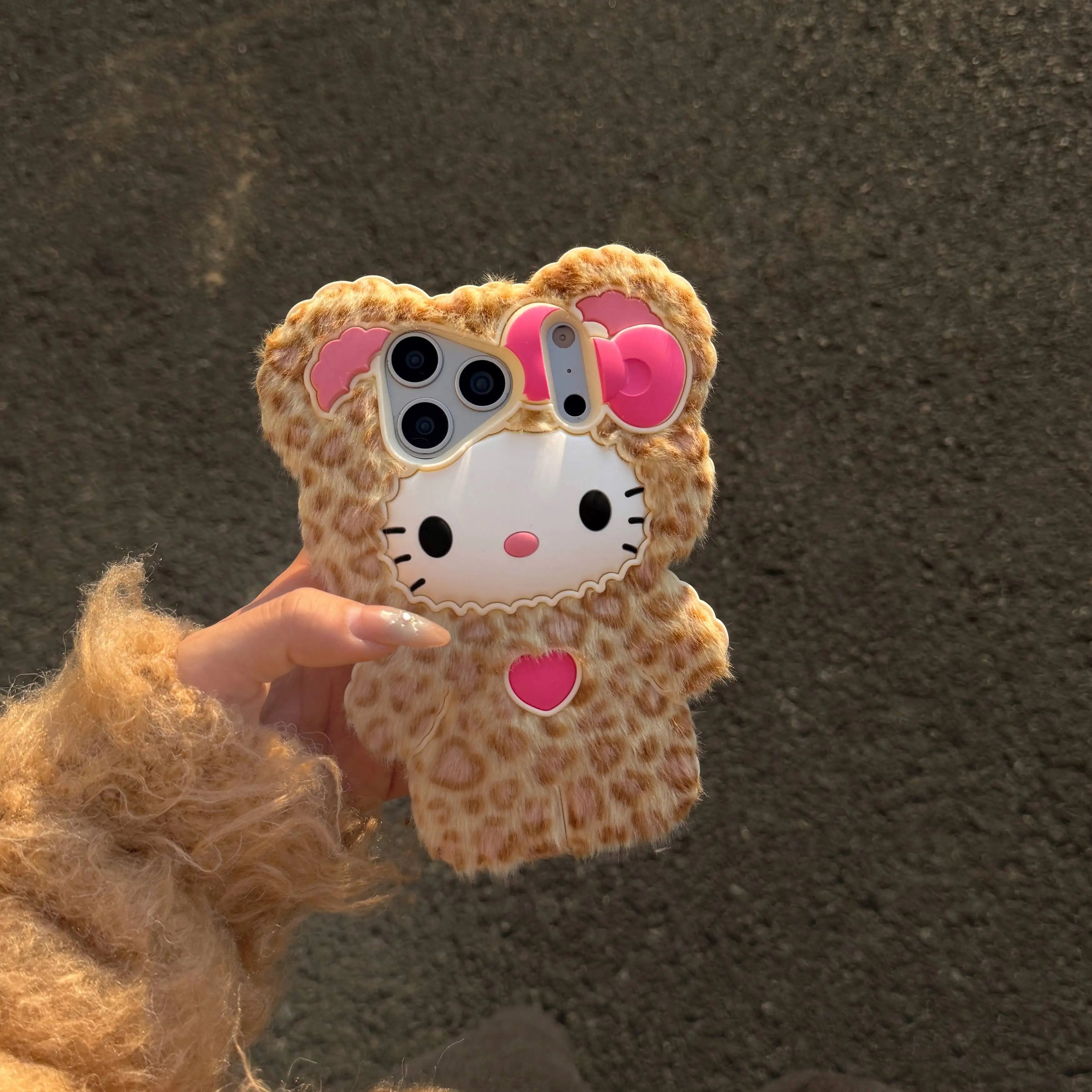 YKRON Hello Kitty Plush Phone Case