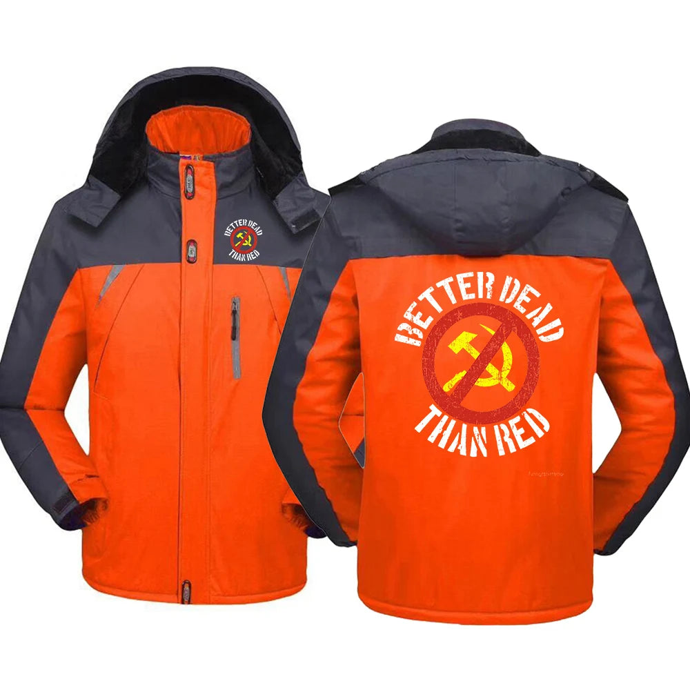 YKRON Better Dead Than Red Windproof Hoodie Jacket