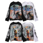 YKRON Rough Play Diamond Long Sleeve Oversized Tee
