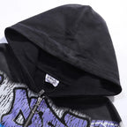 YKRON Vale Cheetah Print Washed Vintage Hoodie