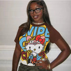YKRON Hello Kitty Anime Graphic Tee