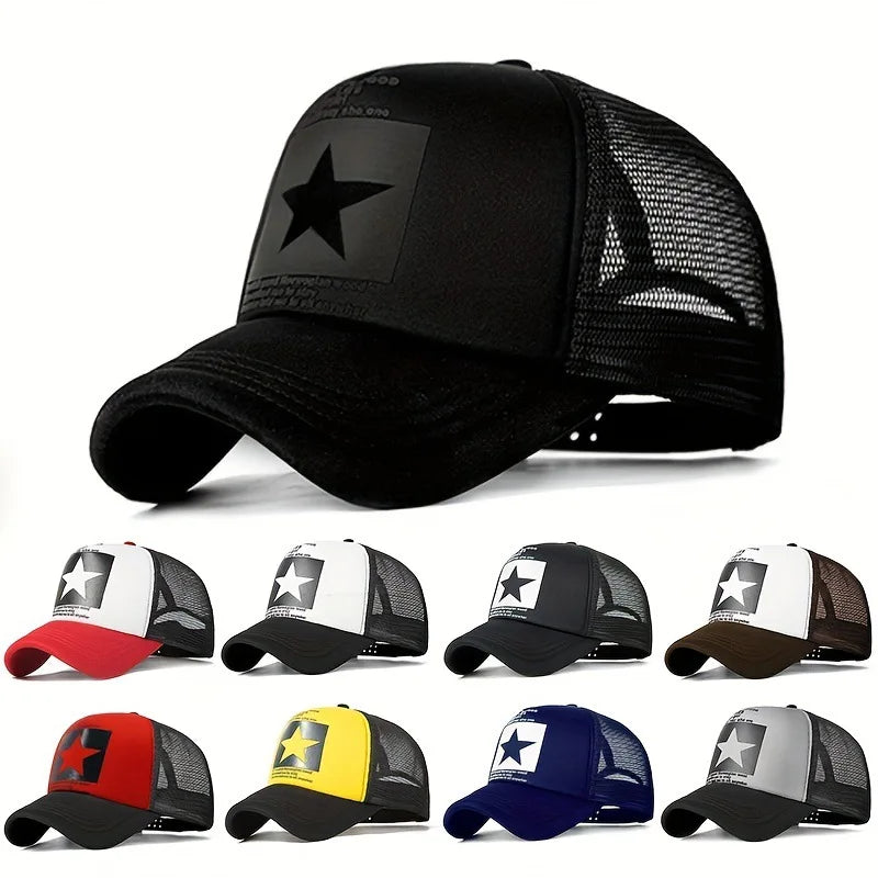 YKRON Five Star Print Dad Hat