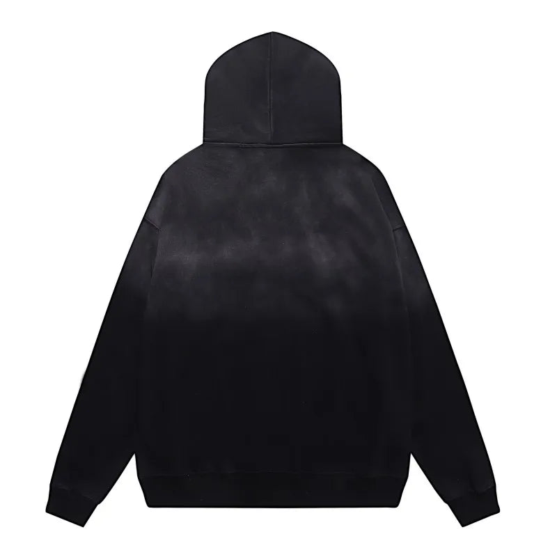 YKRON Vale Cheetah Print Washed Vintage Hoodie