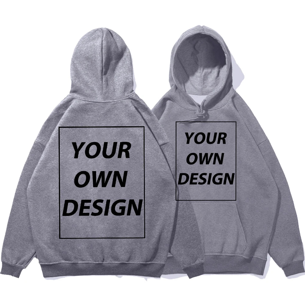 YKRON Custom DIY Print Streetwear Pullover Hoodie